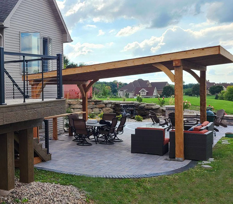 Front view of home with three garages
